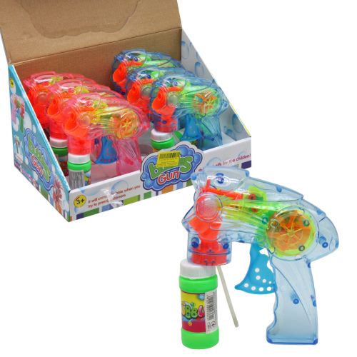 Пістолет із мильними бульбашками механічний, 6 шт.