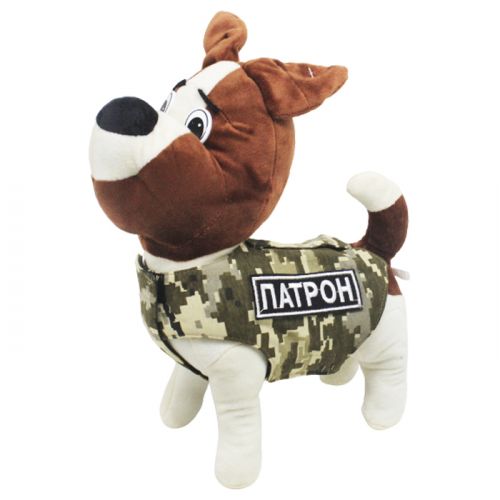 Мʼяка іграшка "Пес Патрон в броніку", 32 см