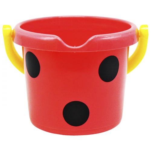 Відро пластикове "Горошок" (коралове)