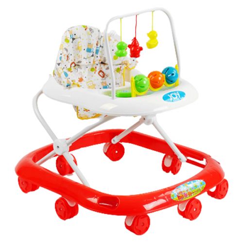 Ходунки "Joy" з брязкальцями та музичною панеллю (червоні)