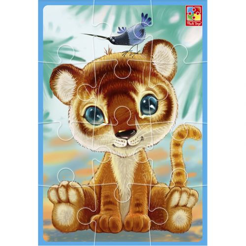 Мʼякі пазли А5 "Тигреня " (12 елем)