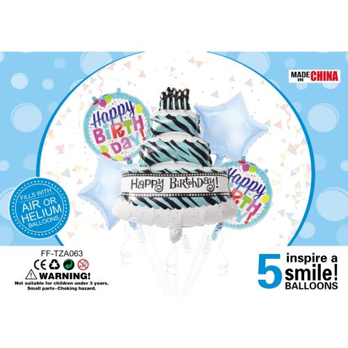 Набір надувних куль "Торт блакитний"