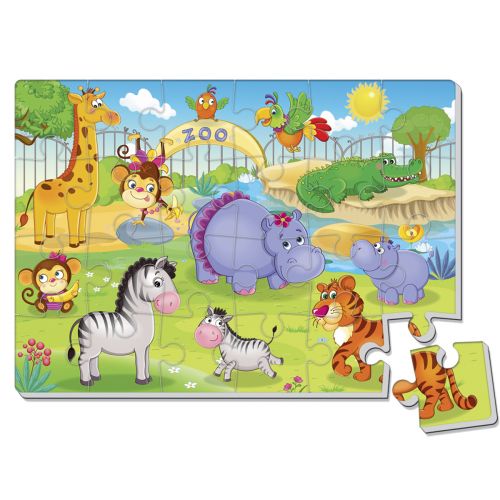 Мʼякі пазли А4 "Зоопарк" (24 елем )