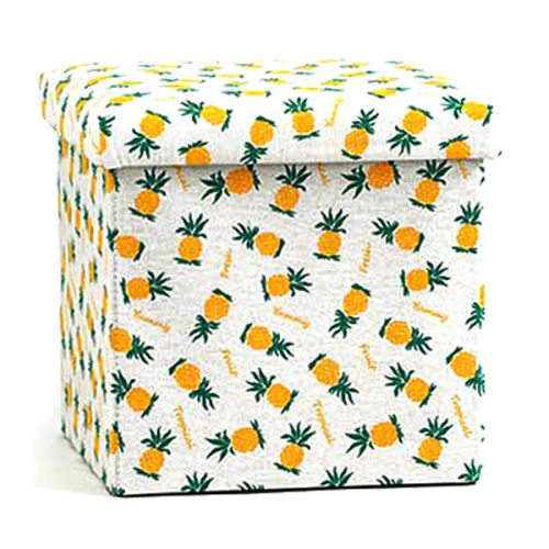 Кошик-пуфик для іграшок складаний "Ананас"