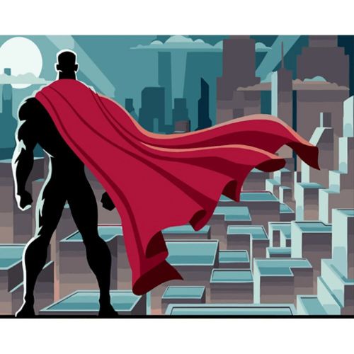 Картина за номерами "Охорона нічного міста" ★★★★