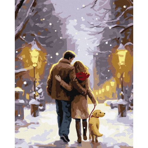 Картина за номерами "Сімейна прогулянка" 40х50 см