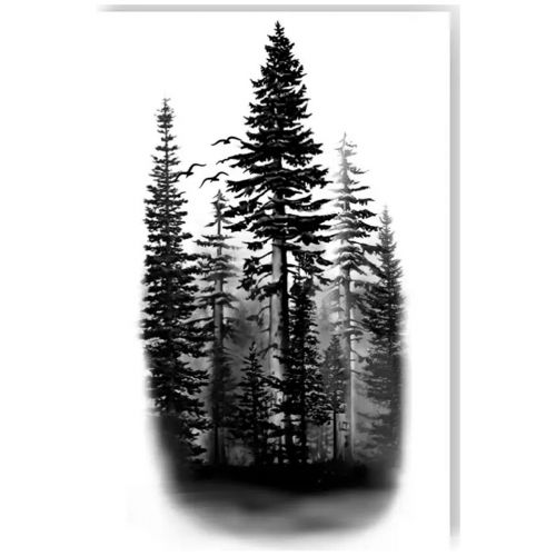 Тимчасові тату-перебивки "Ліс"