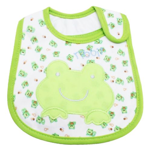 Слинявчик тканинний на липучці "Жабка"