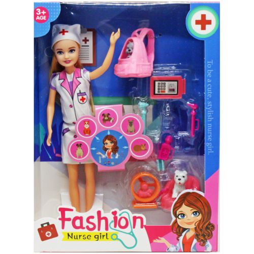 Лялька "Ветеринар з тваринами", 23 см