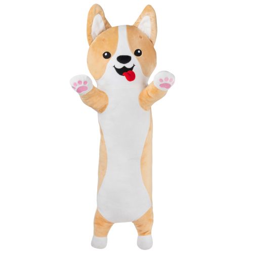 Мʼяка іграшка-обіймашка "Коргі лежебока", 70 см