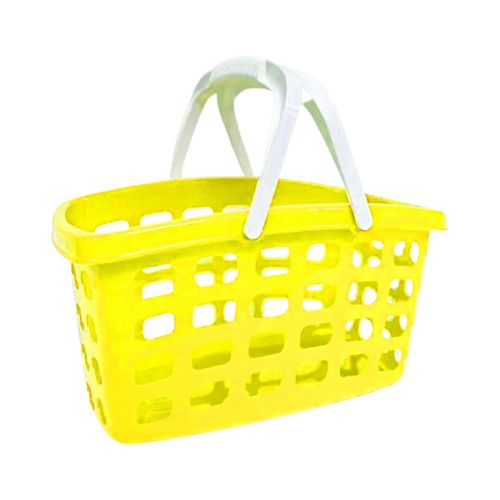 Кошик для покупок, пластиковий (жовтий)