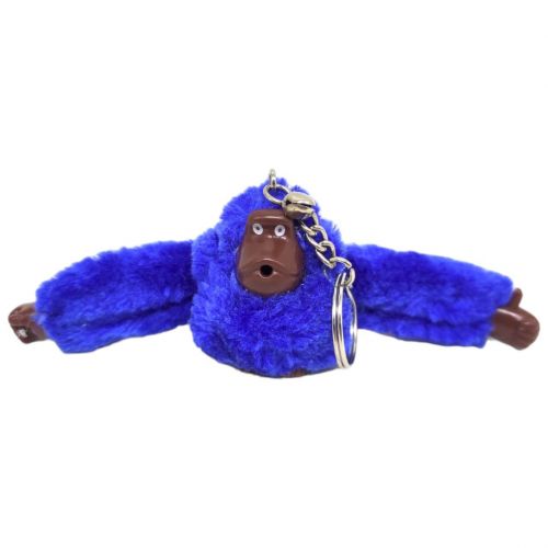 Брелок хутряний "Горила", синій