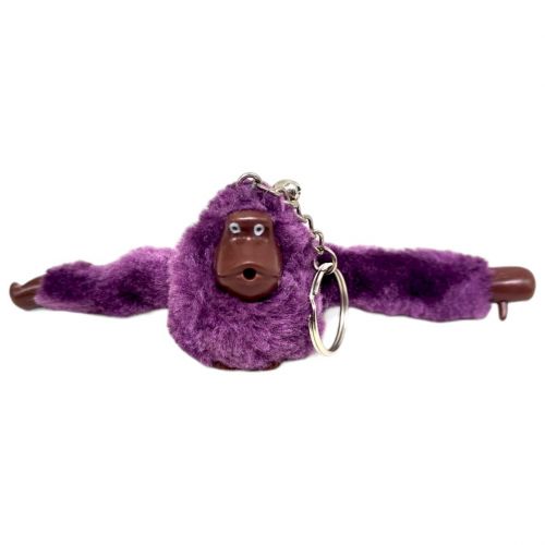 Брелок хутряний "Горила", пурпурно-фіолетовий