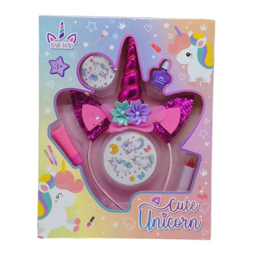 Косметика з прикрасами "Милий єдиноріг" (малиновий)