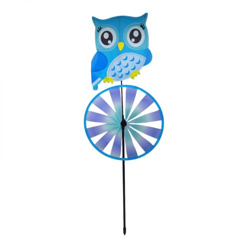 Вітрячок "Сова", висота 75 см, блакитна