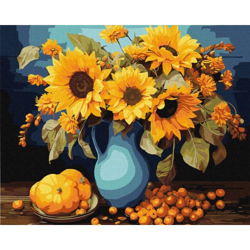 Картина за номерами "Соняшникова гармонія" 40х50 см