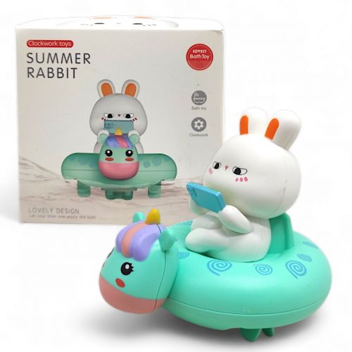 Заводна іграшка для ванни "Зайчик "