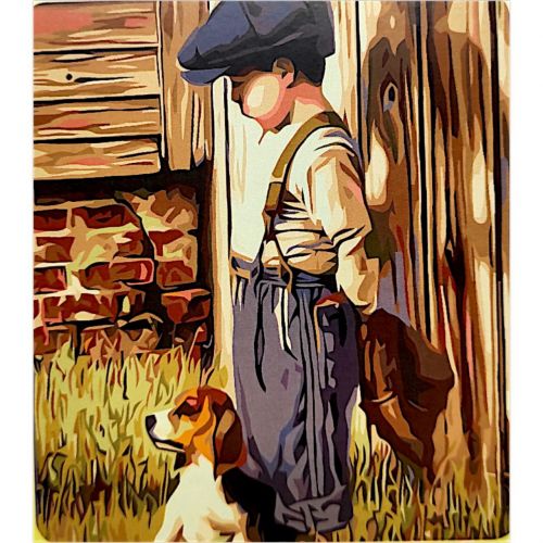 Картина по номерах "Щеняча відданість" 40х50 см