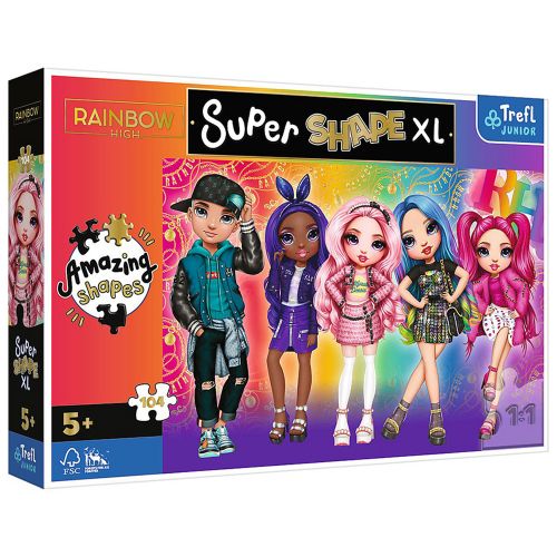 Пазли "Супер форми" - (104 елм. XL) - "Подружки" /Trefl