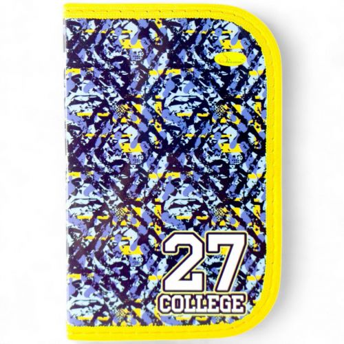 Пенал шкільний на блискавці "Коледж" (12х19 см)
