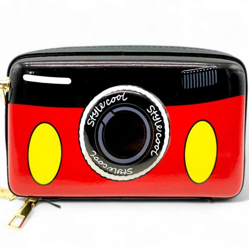 Сумочка дитяча на блискавці "Фотоапарат" червоний+чорний