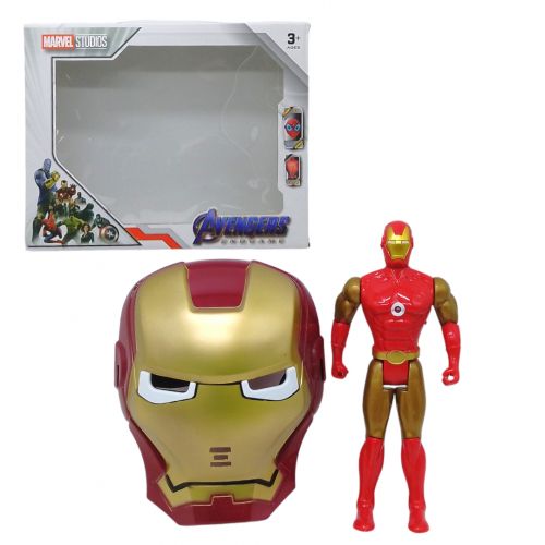 Набір супергероя "Залізна людина", маска і фігурка, зі світлом і звуком