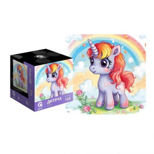 Пазли "Єдиноріг і Веселка", 160 деталей