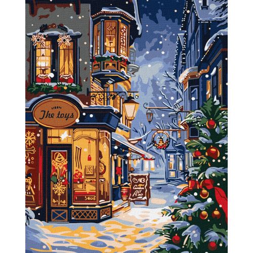 Набір для розпису по номерах "Крамниця подарунків" 40х50 см