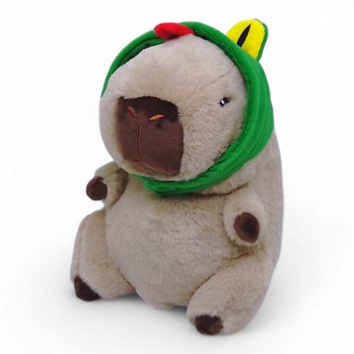 Мʼяка іграшка "Капібара в капелюсі жабки" 25 см