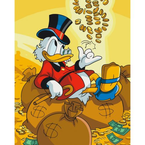 Картина по номерах "Scrooge McDuck (Скрудж МакДак)" 40x50 см