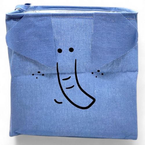 Кошик для іграшок, тканинний (синій)