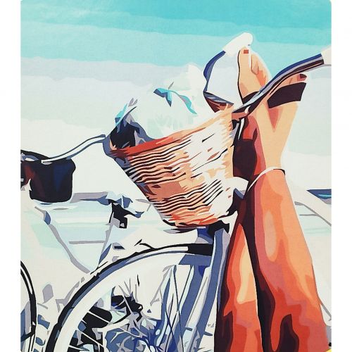 Картина по номерах "Безтурботне велолiто" 40х50 см