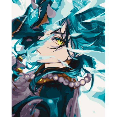 Картина по номерах "Аніме. Сяо. Геншин Імпакт" 40х50 см