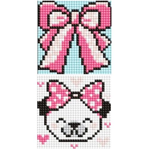 Набір з алмазною мозаїкою на самоклеючій основі "Бантик" 9x9 см