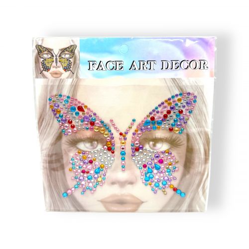 Наліпки-стрази для обличчя (різнобарвні)