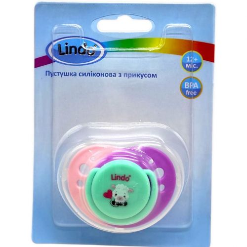 Пустушка силіконова, від 1 року, баранчик