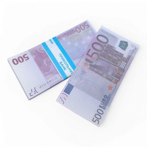 Сувенірні гроші 500 євро, 80 купюр