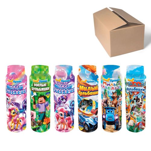 Мильні бульбашки в баночці/39 шт.в кор. "Пані булька"