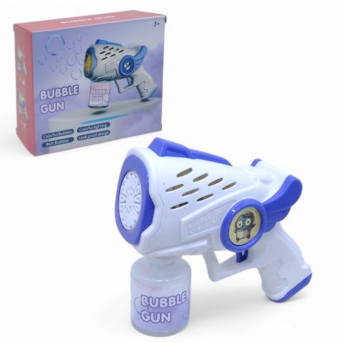 Пістолет з мильними бульбашками, на батарейках (фіолетовий)