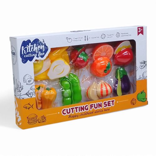 Набір ігровий "Різка овочей та фруктів", на липучках (вид 3)