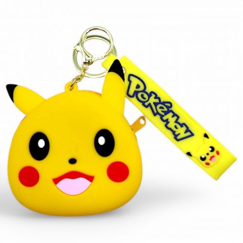 Гаманець силіконовий "Пікачу" (8 см) жовтий