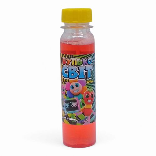 Мильні бульбашки "Булько Світ" 100 мл "Пані Булька", ароматизований розчин