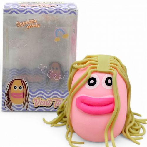 Антистрес піна "Губастий волосатик" (зелене волосся)