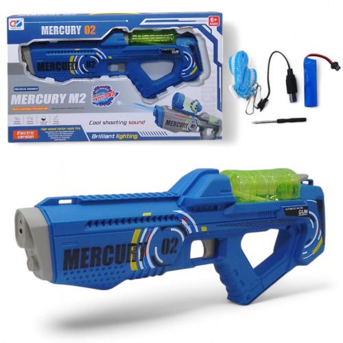 Водний автомат електро "Mercury 02", підсвічування, акумулятор (синій)