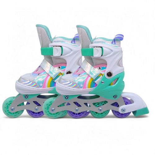 Роликові ковзани, розмір S (30-33) колеса PU (бірюзові)