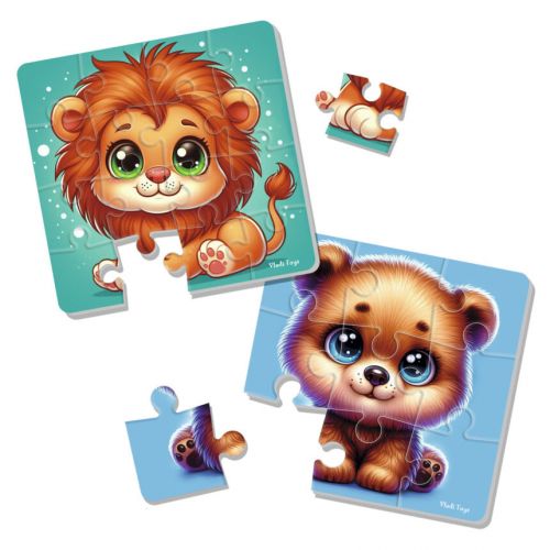 М’які максі пазли “Левеня і ведмежатко" (2 пазла)