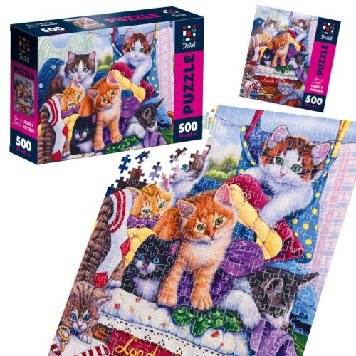 Пазли De.tail. Милі кошенята. 500 деталей