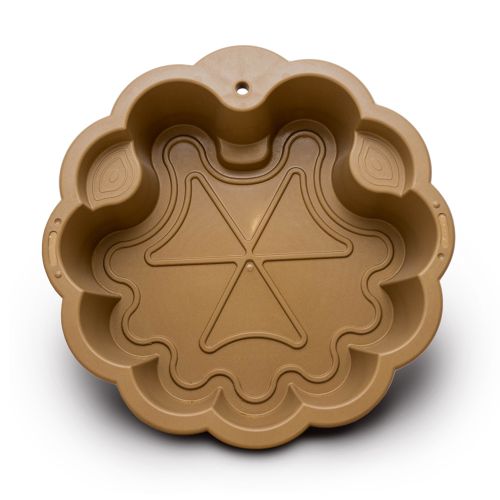 Пісочниця-басейн "Квітка" 81 х 81 х 20 см (коричнева)