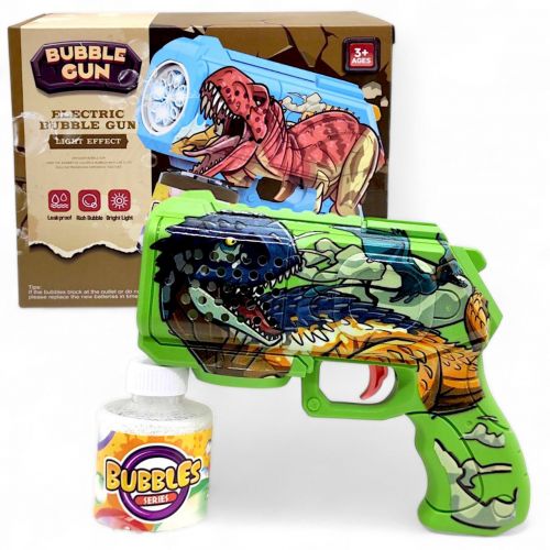 Пістолет з мильними бульбашками "Динозавр" (зелений)