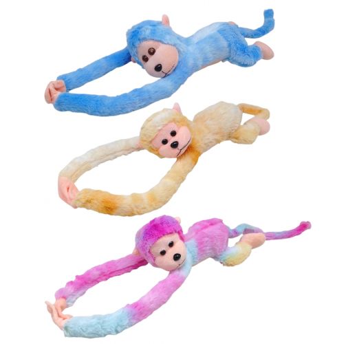 Іграшка м'яка кричаща Мавпа кольорова 60 см, звук (МІКС КОЛЬОРІВ)